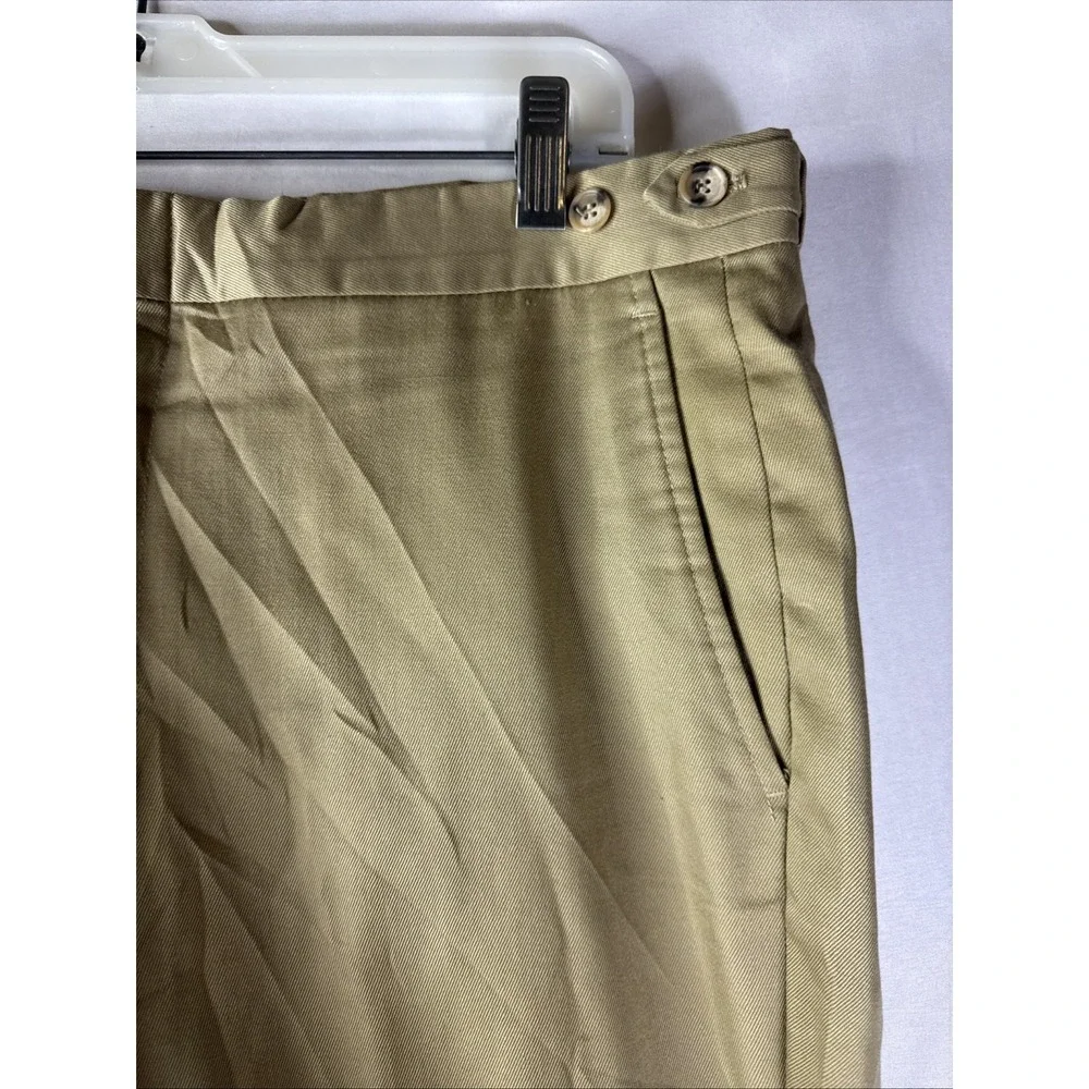 Berle‎ Tailored Dress Pants Mens 36x30 Tan Khaki Straight legs Casual Classic